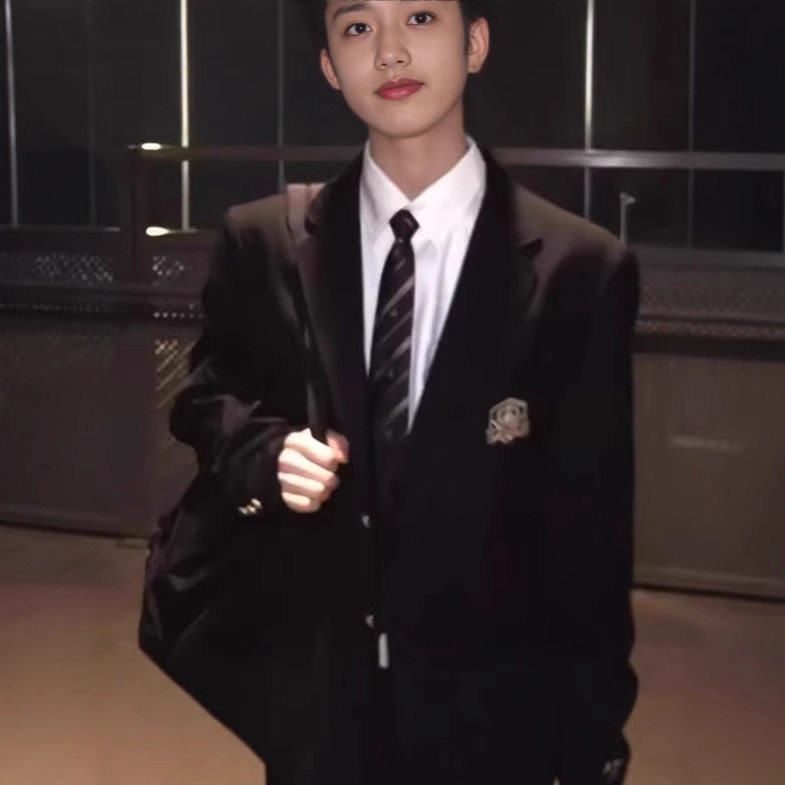 班服春秋季西装学生韩版英伦学院风初中高中生校服毕业合唱校服