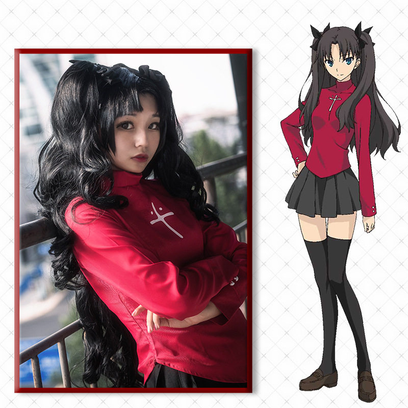 正版Fate/stay night凛服 命运守护之夜远坂凛cosplay全套服装