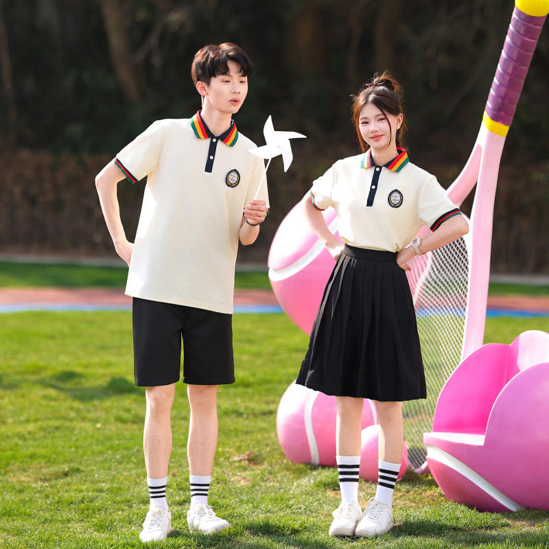 实拍新款中小学生校服套装运动会体衫表演服2026