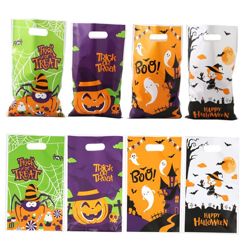 24Carry party gift bags Colorful Halloween gift plastic bags
