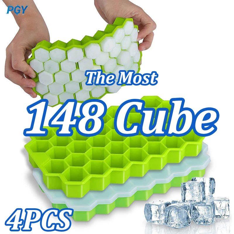 4/2/1PCS Silicone Ice Cube Mold 148 Cube Large-capacity Ice