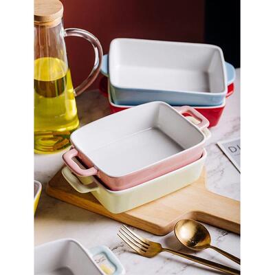 baking tray ceramic cheese casserole oven western food dish