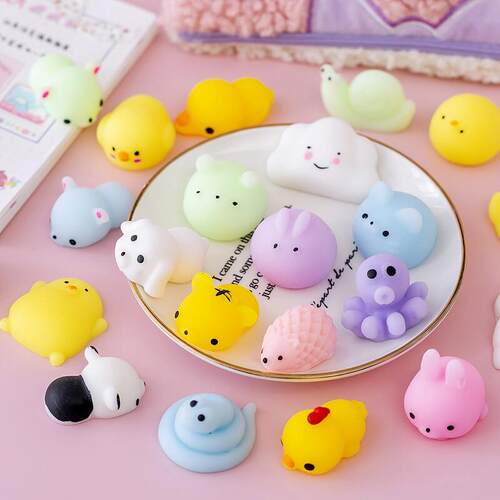 60 Pcs Squishies Mochi Anima Squishy Toys for Kids Party