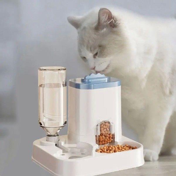 Large Capacity 2 in 1 Cat Food Dispenser Detachable with