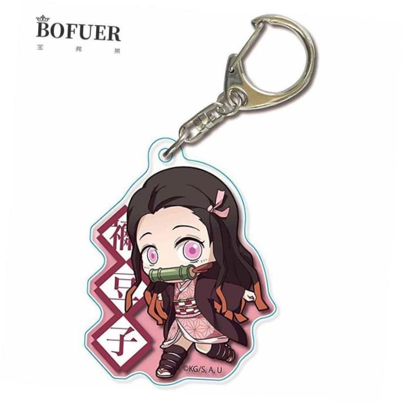 Hot Aanime Demon Slayer Acrylic Keychain Nezuko Cartoon Char