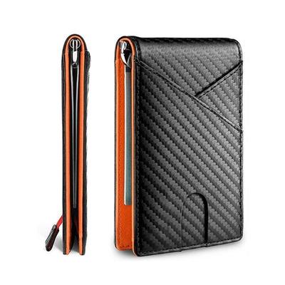 Carbon Fiber Rfid Slim Card Luxury Wallet Money Bag Mens Wa