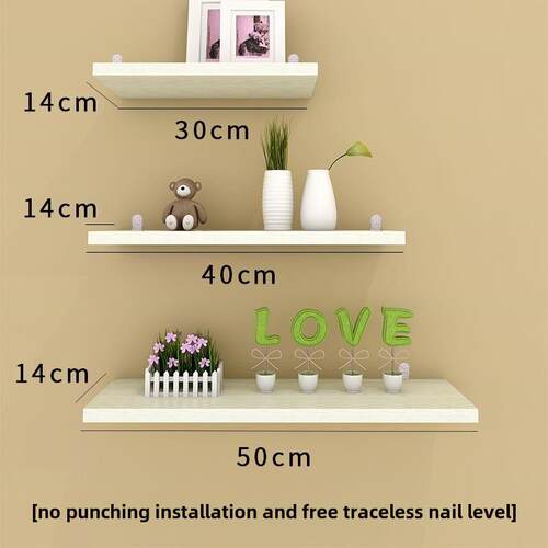 Shelf a word on the wall plate punching free creative living
