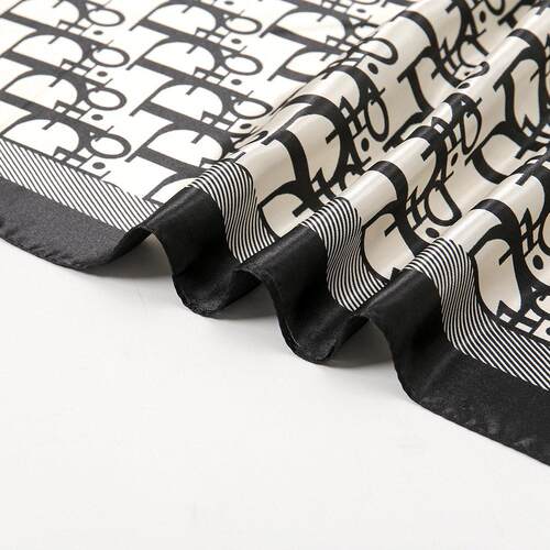 Letter printed 90 square scarf 字母印花90大方巾包头巾女