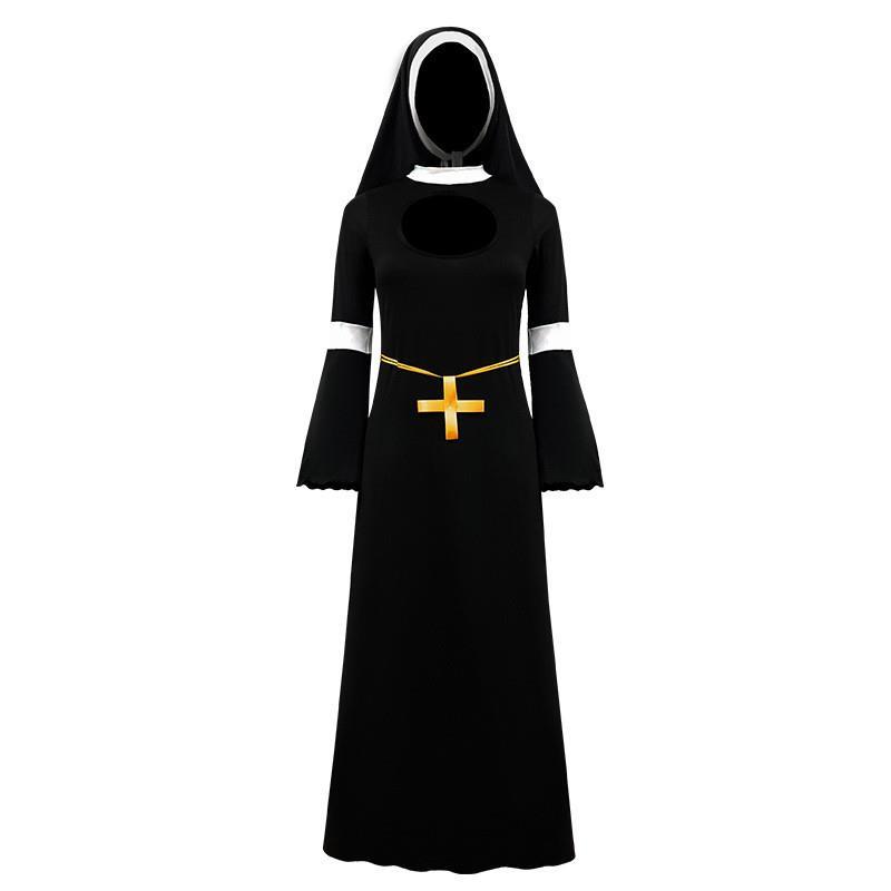 Halloween cosplay costumes Party dance performing nuns dress