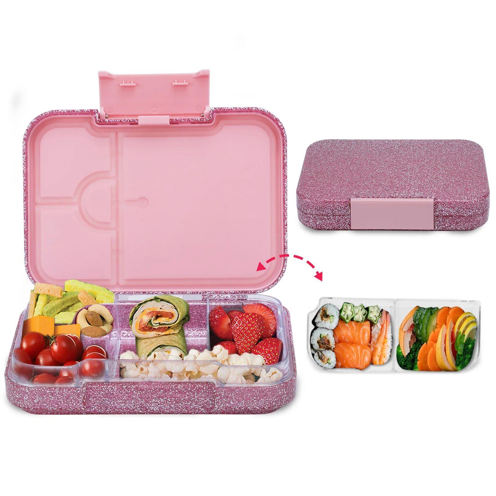 Glitter Tritan Bento Lunch Box, Leakproof , Portable And Reu
