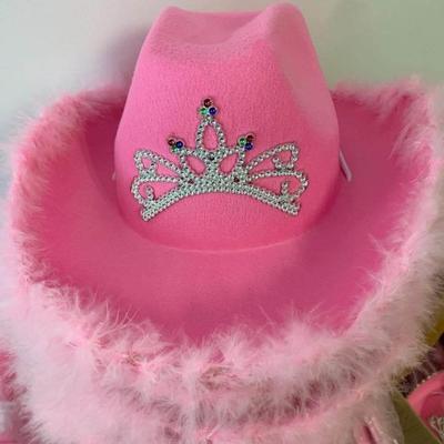 Pink Cowboy Hat Princess Festive Costume Party Supplies