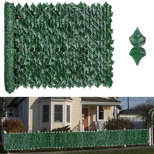 Artificial Ivy Fence Plant Grass Wall Panel Faux Green Leaf