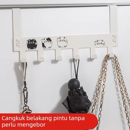 hook door on the nail-free door hanger coat hook 门后挂钩
