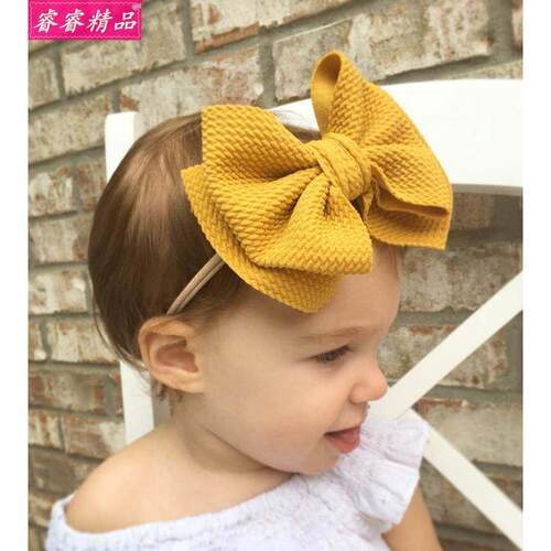 kids Headband Baby bow Hairband girl Headdress Hair hoop发带