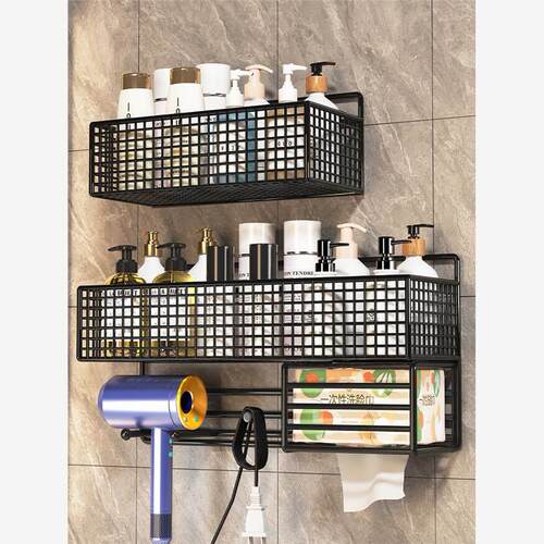 Bathroom Shelves Kitchen Wall Shelf Shower Storage Rack挂架