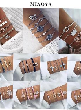 女式欧美套装手錬 European American Cross border Set Bracelet