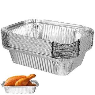 20 Pcs Foil Pans Aluminium Foil Baking Pans Containers for
