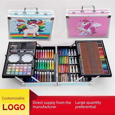 Watercolor Pen Kids 145 aluminum box paintbrush set