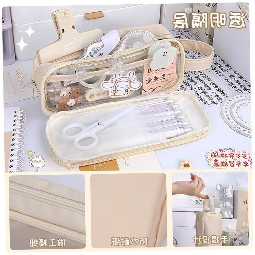 Korea Cute Pencil Cases for Girls Pencilcase Waterproof Canv