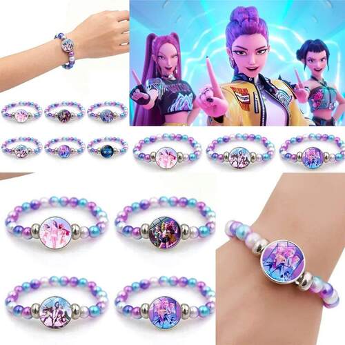 Kpop Demon Hunter Bracelet Huntrix Kpop Birthday Beaded Wris