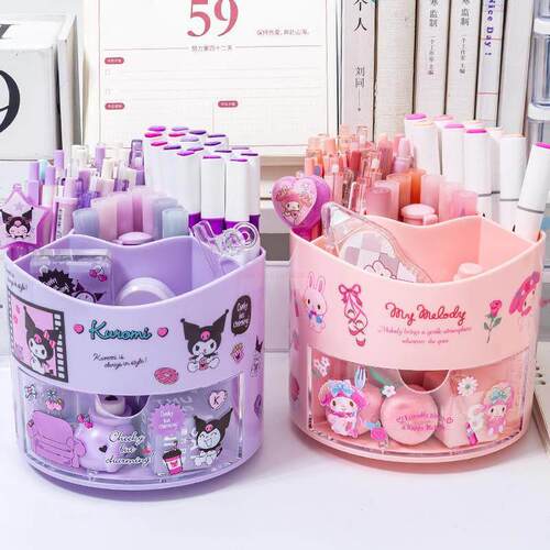 Sanrio Anime Rotating Pen Holder Kuromi Melody Cinnamoroll K