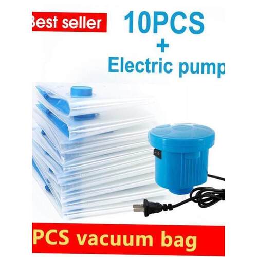 10PCS vacuum bag gift Electric pump vacuum storage bags