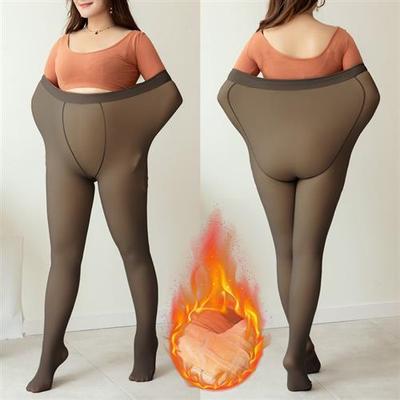 Thermal Pantyhose For Warm Fleece Tights 200g Plus Size Wome