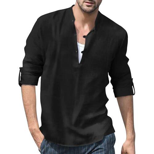 ps Long Sleeve Tee Shirt Casual Handsome Men Shirts Men Tops