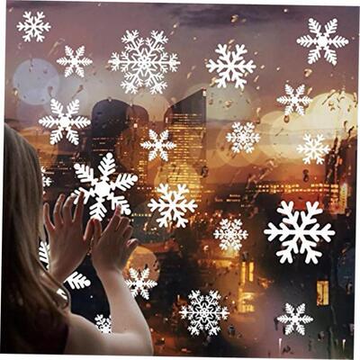 Christmas Snowflake electrostatic sticker Window stickers