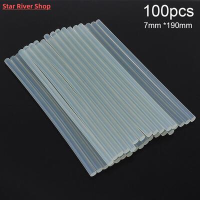 10-100pcs/lot 7mm / 11mm Transparent Hot-melt Gun Glue Stick