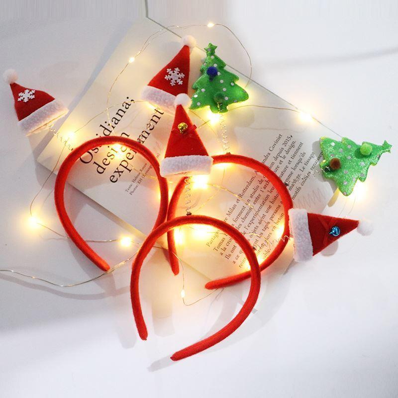 Christmas Headband Christmas Gift Santa Claus Antlers Head B