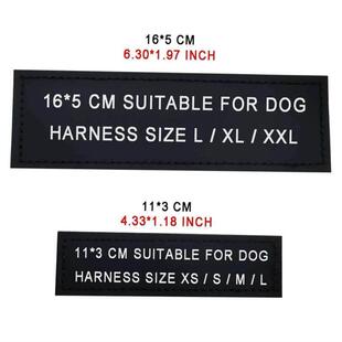 2 PCS Custom Dog Name Tag Harness ID Label Personalized Refl