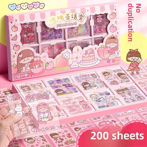 cute cute stickers kids girl journal scrapbook deco sticker