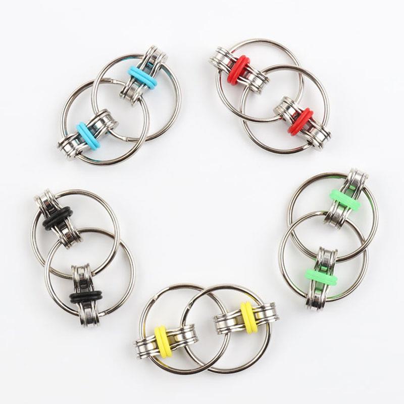 Autism ADHD Anti Stress adult fidget toys Key Ring Hand