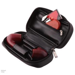 TOBACCO SMOKING PIPE BAG SOFT PU LEATHER SMELL PROOF PORTABL