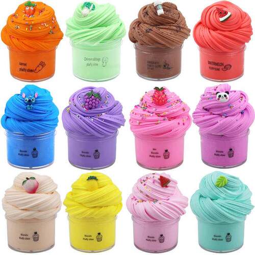 AMZ butter slime cotton slime pineapple strawberry fruit La