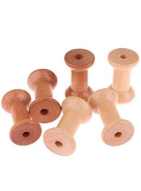 3pcs Wooden Bobbins Vintage Sewing Spools Wooden Spools