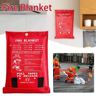 Portable Fire Blanket Fire Flame Retardant Emergency Surviva