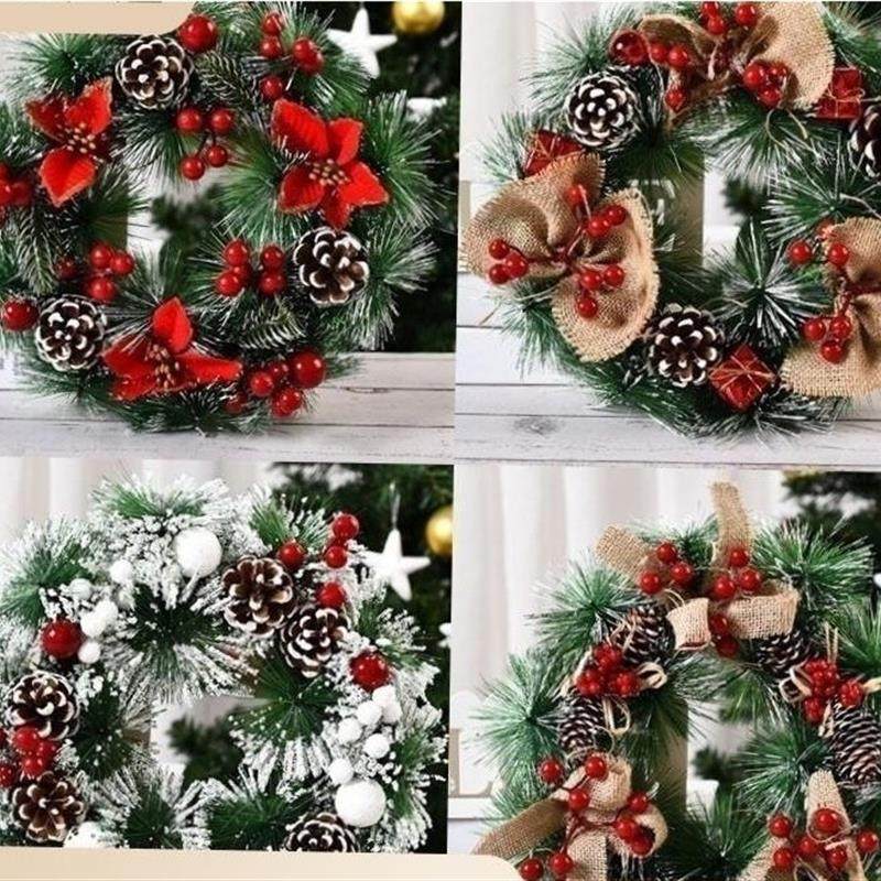 Christmas decorations wreaths and wreaths for door hanging