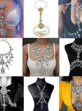 Necklace accessories classic long multi-layer necklace body