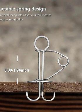 10 Pieces Spring Deck Pegs Stainless Steel Retractable