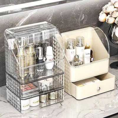 desktop makeup box dressing table drawer storagebox收纳箱