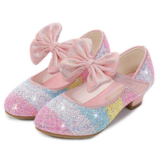 Girls Leather Shoes Princess Shoes Children Shoes round-Toe