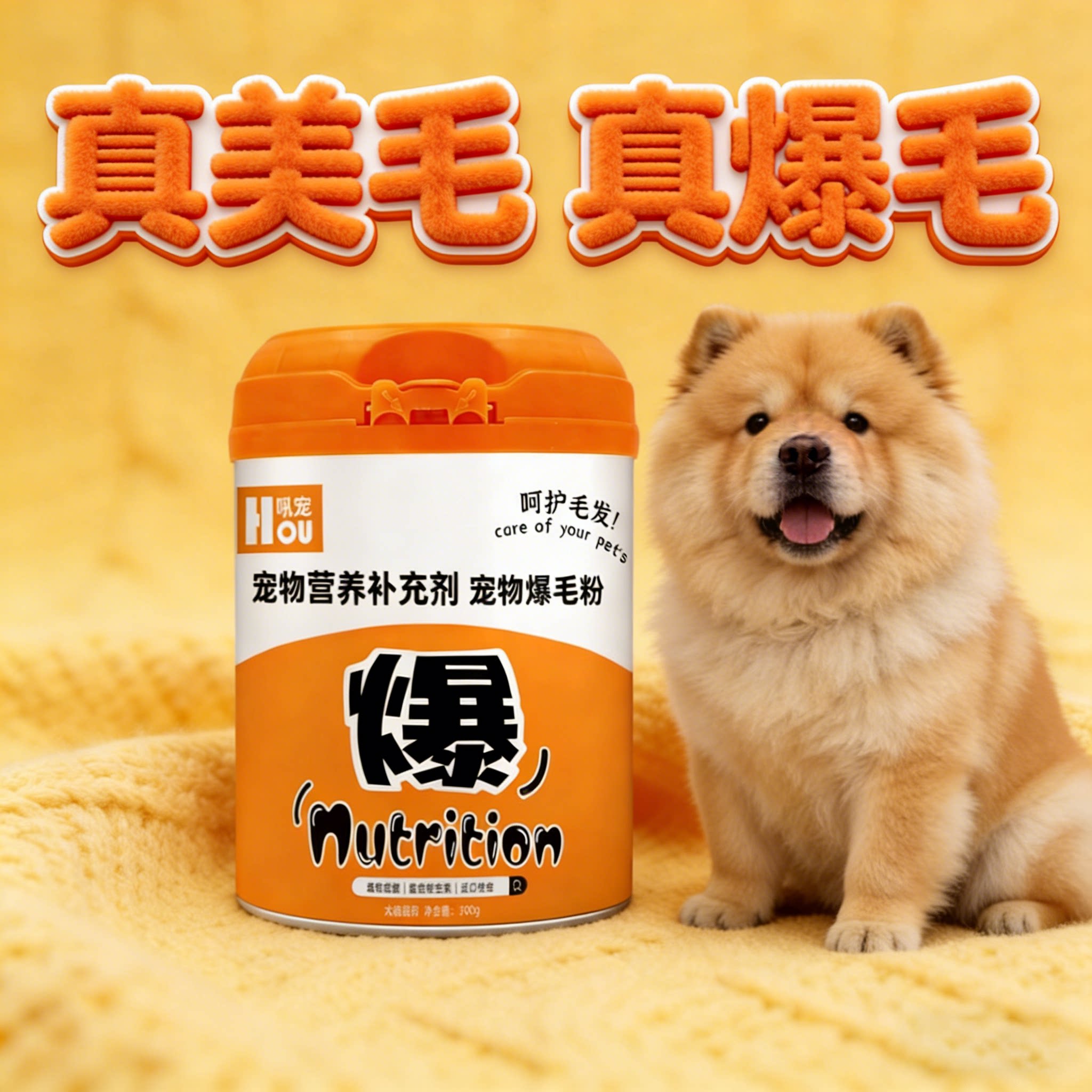 狗狗专用爆毛粉毛发营养品美毛亮毛快速长毛海藻粉比熊泰迪松狮犬