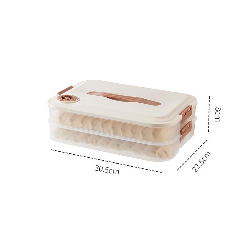 饺子收纳盒冰箱用冷冻速冻馄饨保鲜整理神器小型分格装饺子专用盒
