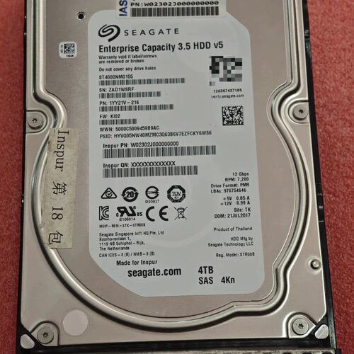 原装浪潮AS5300/5500G2/5600G2系列存储硬盘