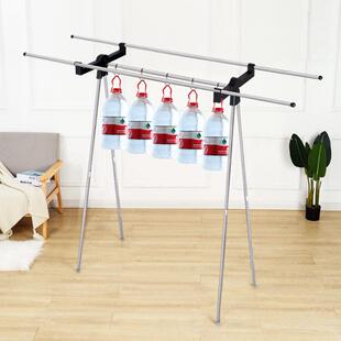 易得架伸缩家用多功能晾衣架落地折叠阳台室外晾衣晒被子收纳神器
