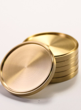 跨境纯铜茶垫托铜杯垫家