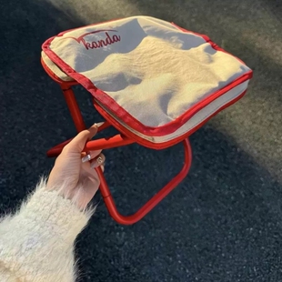 手包摺叠凳笔袋小马扎可携式户外露营钓鱼春运或者旅行板凳排队神