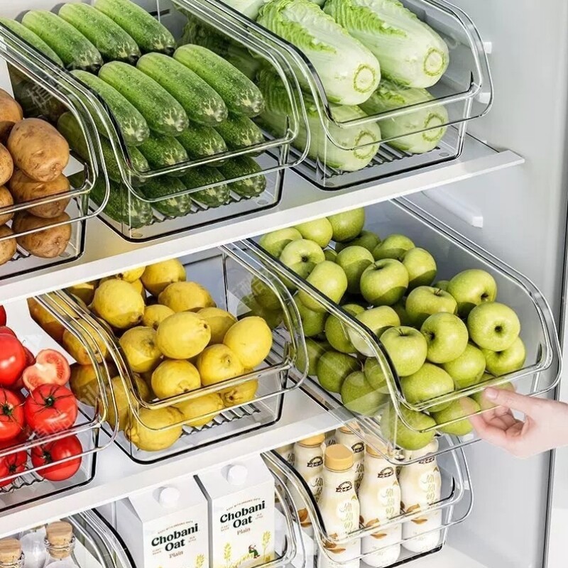冰箱收纳盒食品级食物保鲜盒子厨房专用蔬菜鸡蛋水果冷冻储物神器